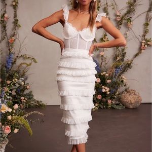 V. Chapman Fiorenza Dress in White